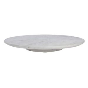 white marble lazy susan – 15″dia x 1 3/4″h