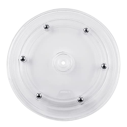 Murtenze 6 Inch Acrylic Turntable Organizer, Rotating Swivel Stand Spinner with Steel Ball Bearings for Kitchen Corner Cabinets Spice Rack Cake Decorating (150mm,Clear)