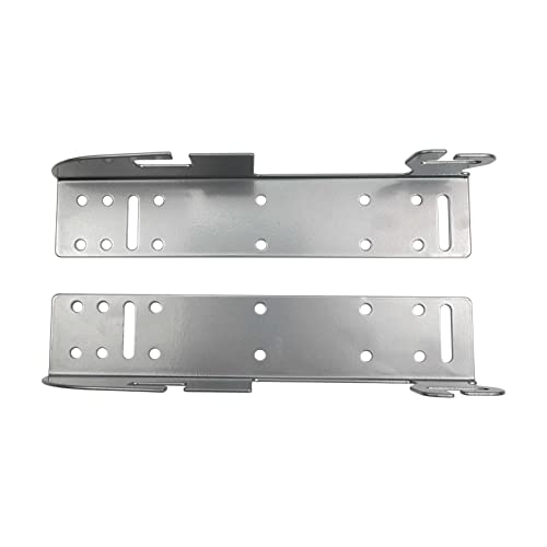 Metal Door Shelf Mount Silver Kit Compatible with Home Kitchen Cabinet Pull Out Wire Baskets, Cookware Organizers, or Waste Containers Replace 5WD-DMKIT