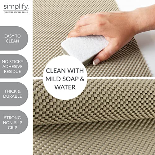 Grip Liner-Heavy Duty-Non-Adhesive Shelf Liner (12"x60", Taupe)