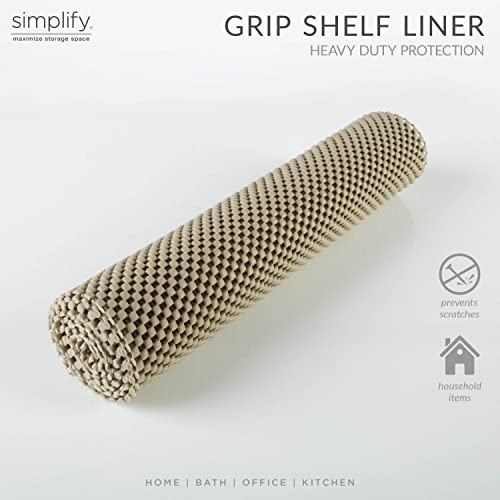 Grip Liner-Heavy Duty-Non-Adhesive Shelf Liner (12"x60", Taupe)