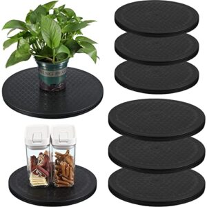 8 pcs lazy susan turntable organizer 10 inch 12 inch lazy susan turntable heavy duty rotating swivel stand with steel ball bearings for flat panel monitors, potted plants, tv’s, sculpture, speakers