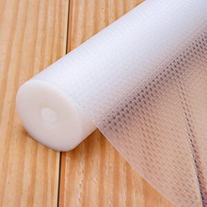 shelf liner, non-slip cabinet liner, washable oil-proof for kitchen cabinet, shelves, refrigerator, storage, desks, 12 inches x 20 ft, non adhesive drawers liner (12 x 240 in)