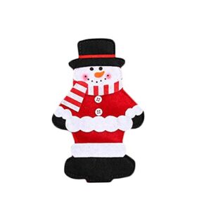 weimay 1pcs christmas santa holders tableware holders santa claus flatware holder christmas socks decorations dinner table decorations party supplies