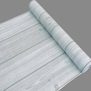 simplelife4u grey wood grain furniture paper for countertop self-adhesive shelf liner door sticker 17.7 inch by 9.8 feet