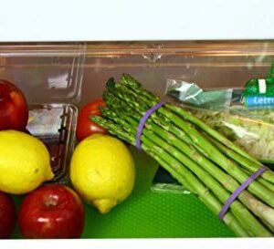 Grand Fusion Fresh Fruits Refrigerator Drawer Liner, Fridge Liners, Keep Your Produce Fresh and Juicy, Easy-to-Clean, Green, Pack of 4