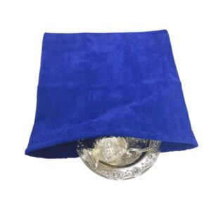 anti tarnish silver storage bag 18″x18″, velvet fabric blue cloth bag for silver storage, resistant jewelry flatware, silverplate, silver storage silver protection bags