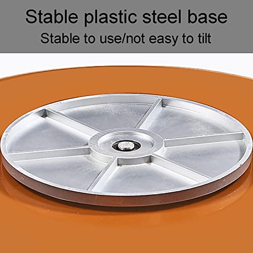 Brown Glass Rotating Serving Plate Serving Turntable, Lazy Susan Turntable For Kitchen Dining Table, Large Rotating Serving Turntable With Aluminum Alloy Silent Bearing, 23in/27in/31in/35in/38in (Siz