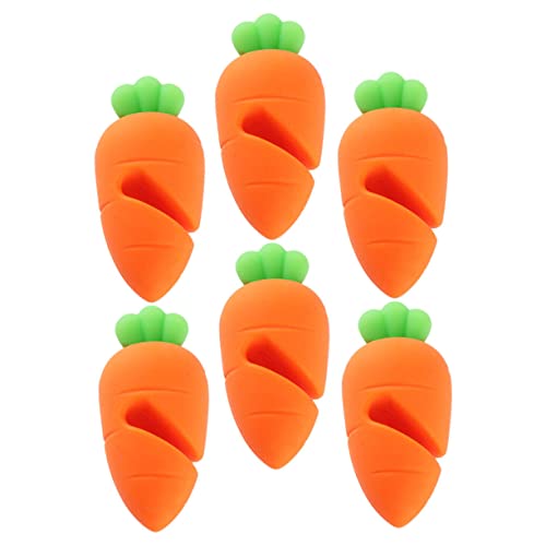 NOLITOY 12 pcs Pan Helpers Spill-proof Spill Stove Holder Cartoon Lid Easter for Pot Cooking Saucepan Keep Stand Supplies Spoon Party Restaurant Silicone Over Lifts Lifter Carrot