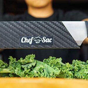 Chef Sac Chef Knife Folder Case Bag with 8-Pack Knife Guards Included