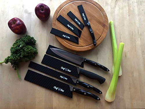 Chef Sac Chef Knife Folder Case Bag with 8-Pack Knife Guards Included