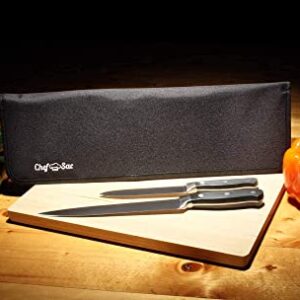 Chef Sac Chef Knife Folder Case Bag with 8-Pack Knife Guards Included