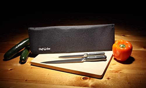 Chef Sac Chef Knife Folder Case Bag with 8-Pack Knife Guards Included