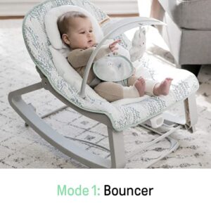 Ingenuity Keep Cozy 3-in-1 Grow with Me Vibrating Baby Bouncer Seat & Infant to Toddler Rocker - Spruce, Newborn and up