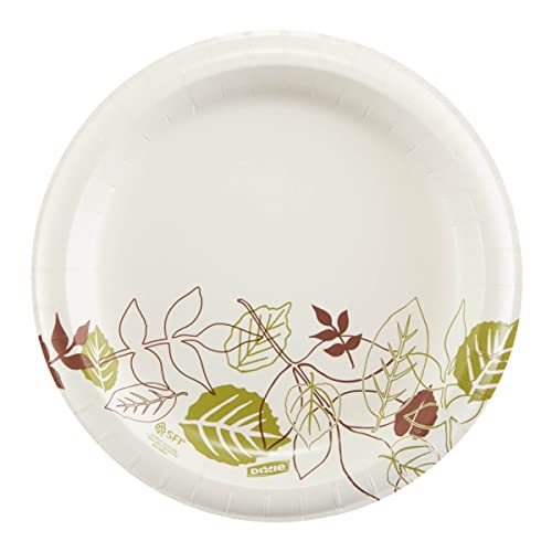 Georgia-Pacific Dixie® 8.5" Medium-Weight Paper Plates by GP PRO, Pathways®, UX9P300, 300 Count (50 Plates Per Pack, 6 Sleeves Per Case)