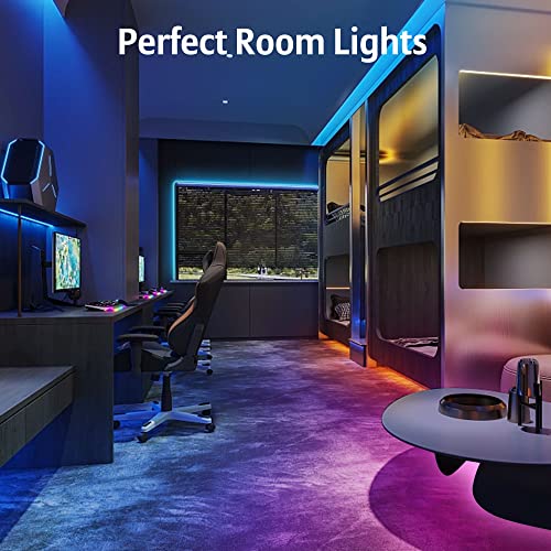 KEELIXIN 65.6ft LED Lights for Bedroom,LED Strip Light,Music Sync,LED Light Strip,RGB LED Strip Lights with APP & Remote Control,Luces LED para Cuarto,Bluetooth LED Lights for Room,Home Decoration