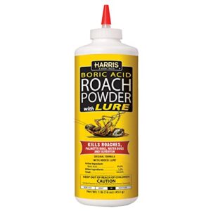 harris boric acid roach and silverfish killer powder w/lure (16oz)