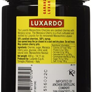 Luxardo, Gourmet Cocktail Maraschino Cherries 400G Jar