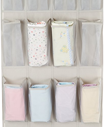 Amazon Basics 24-Pocket Over-the-Door Hanging Medium-Size Shoe Organizer