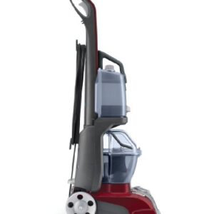 Hoover Power Scrub Deluxe Carpet Cleaner Machine, Upright Shampooer, FH50150, Red