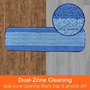 Bona Microfiber Cleaning Pad, for Hardwood and Multi-Surface Floors, fits Bona Family of Mops, 3 Pack