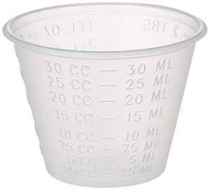 dynarex 4258 medicine cup (polyethylene) 100 count, clear