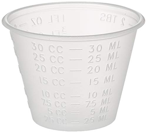 Dynarex 4258 Medicine Cup (Polyethylene) 100 Count, Clear