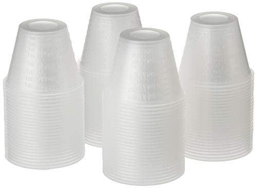 Dynarex 4258 Medicine Cup (Polyethylene) 100 Count, Clear