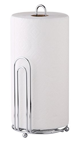 Greenco Chrome Paper Towel Holder | Kitchen Towel Dispenser, Paper Hand Towel Holders, Stand, Rack | for Countertop, Counter, Sink, Under Cabinet, Bathroom Wall | Kitchen Organization, Accessories