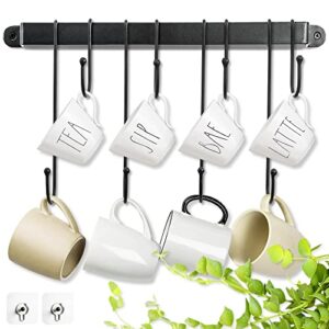 qiang ni coffee mug holder – wall-mounted cup rack hanger with organizer your coffee bar