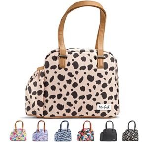 fit+fresh laketown adult insulated lunch bag women love – lunchbox, lunch tote, cute small lunch box for women, lunch box men, lunch bags women, insulated lunch box, lunch boxes, adult lunch, cheetah