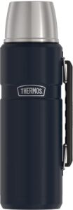 thermos stainless king vacuum-insulated beverage bottle, 68 ounce, midnight blue