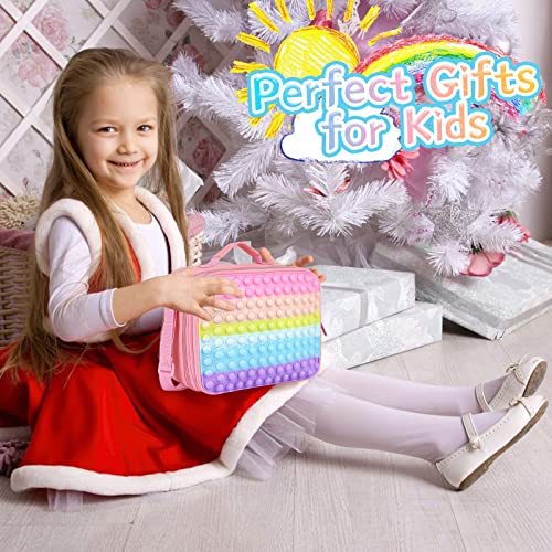 Pop Lunch Box for Girls Kids School Lunch Bag,Back to School Supplies Pop Insulated Lunch Bag Box Tote for Kids School Travel Gifts,School Supplies Office Leakproof Cooler Bag Reusable Lunch Box Girls