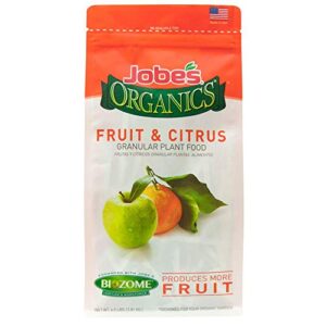 jobe’s organics 09226na granular plant food fruit & citrus, 4lbs, brown