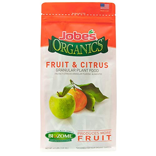 Jobe’s Organics 09226NA Granular Plant Food Fruit & Citrus, 4lbs, Brown