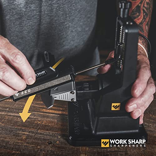 Work Sharp Precision Adjust Elite Knife Sharpener Including Additional Sharpening Stones and Carry Case