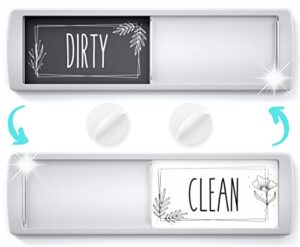 stylish dishwasher magnet clean dirty sign – ideal clean dirty magnet for dishwasher and kitchen organization – nice office or home decor – dirty clean dishwasher magnet with strong hold