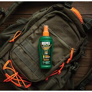 Repel Insect Repellent Sportsman Max Formula (2 Pack), Repels Mosquitoes, Ticks and Gnats, Effective Long-Lasting Protection, 40% DEET (Pump Spray) 6 fl Ounce