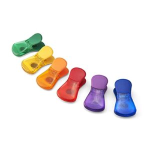 farberware classic wide bag clips, 6 ct, colors may vary