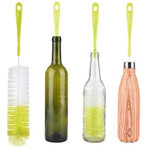 alink 16” long bottle brush cleaner for washing wine/beer/sport well/thermos/glass and long narrow neck sport bottles