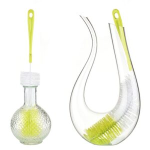 ALINK 16” Long Bottle Brush Cleaner for Washing Wine/Beer/Sport Well/Thermos/Glass and Long Narrow Neck Sport Bottles