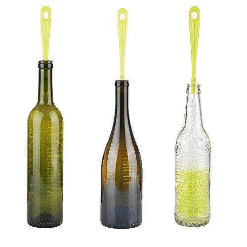 ALINK 16” Long Bottle Brush Cleaner for Washing Wine/Beer/Sport Well/Thermos/Glass and Long Narrow Neck Sport Bottles