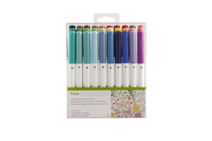 cricut ultimate fine point pen set, 0.4mm fine tip pens to write, draw & color, create personalized cards & invites, use with cricut maker and explore cutting machines, 30 assorted colored pens