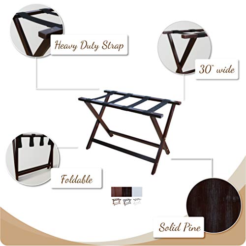 Casual Home Heavy Duty 30" Extra-Wide Luggage Rack