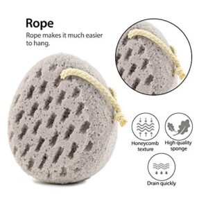 BAIMEI Bath Sponge, Sponge Loofah Body Scrubber, Shower Pouf Cleaning Loofahs Sponge, Shower Use Sponge (2pcs)