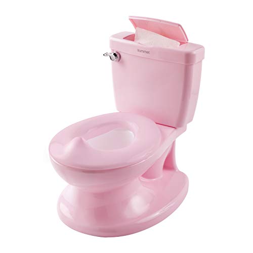 Summer My Size Potty, Pink Realistic Potty Training Toilet Looks and Feels Like an Adult Toilet Easy to Empty and Clean, 1 Count (Pack of 1)