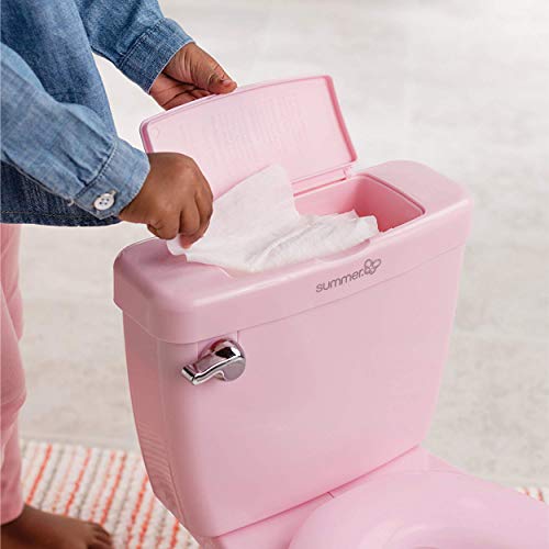 Summer My Size Potty, Pink Realistic Potty Training Toilet Looks and Feels Like an Adult Toilet Easy to Empty and Clean, 1 Count (Pack of 1)