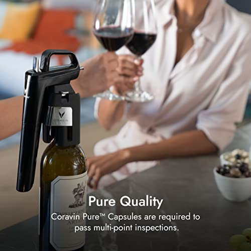 Coravin Pure Capsules - Argon Gas for Coravin Timeless and Coravin Pivot By-the-Glass Wine Saver Systems - Pack of 6