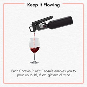Coravin Pure Capsules - Argon Gas for Coravin Timeless and Coravin Pivot By-the-Glass Wine Saver Systems - Pack of 6