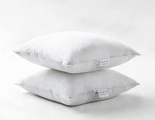 18x18 Pillow Inserts Pack of 4 - White Throw Pillows, Throw Pillow Inserts for Decorative Pillow Covers, Throw Pillows for Bed, Couch Pillows for Living Room, Throw Pillows for Couch, Fluffy Pillows